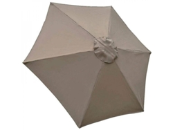 2026-4210-funda De Repuesto Para Parasol, 6 Varillas, 2m, Impermeable, Anti-uv, Tela Marrón Claro Hse