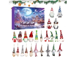 Calendario de Adviento de Papá Noel, muñecos de Papá Noel y adornos colgantes Panoona