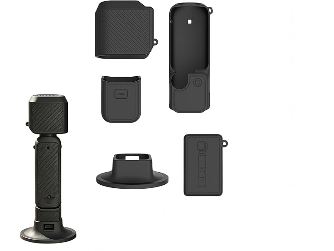 Funda Protectora Para La Cámara Dji Osmo Pocket 4, Funda Completa Con Cordón Y Base (negro) Czhhmart