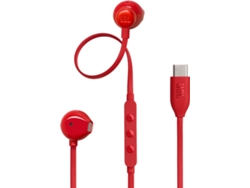 Auriculares con Cable JBL Tune 305C (In Ear - Micrófono - Rojo)