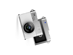 Mini cámara llavero 1080p, cámara pequeña y portátil para fotos y vídeos, videocámara de viaje, blanca ELECTVAULT1