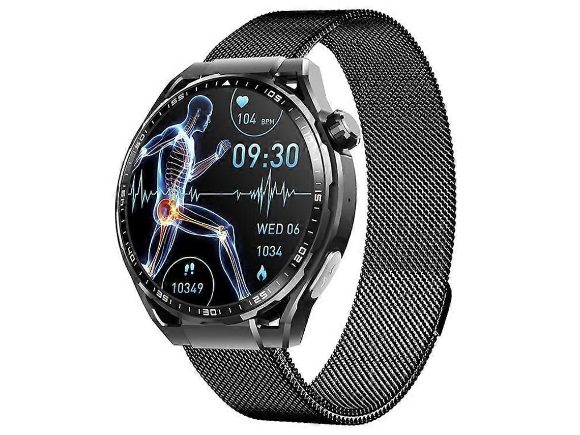 Reloj deportivo F200 Sos, pulsera inteligente con monitor de glucosa en sangre no invasivo y ECG, pulsera Milanese Ly Ebike
