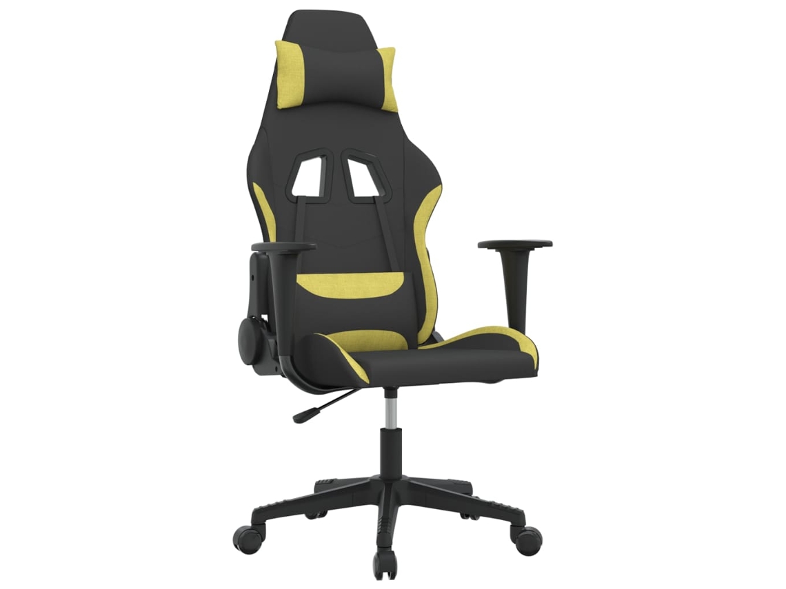 Silla Gaming VIDAXL Negro Tela (65x58x128 cm)