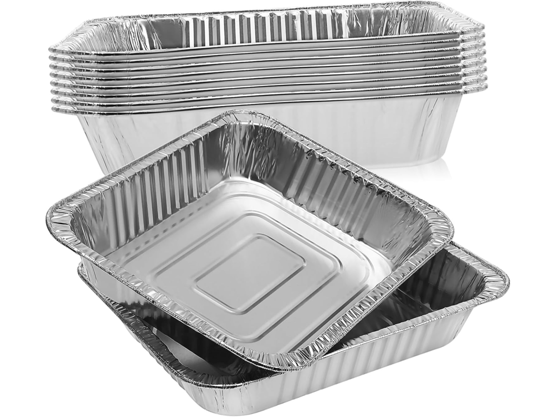 10pièces Lot De Barquettes Aluminium Profondes Pour Cuisson Au Four Et Réchauffage