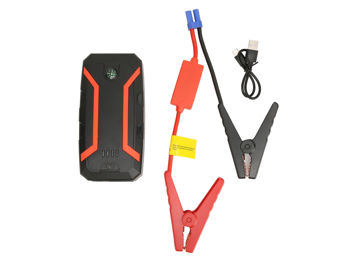 Arrancador Portátil Para Coche De 1500 A Y 12000 Mah Con Luz Led, 3 Modos, Resistente Al Agua Y Con Brújula Para Camiones.