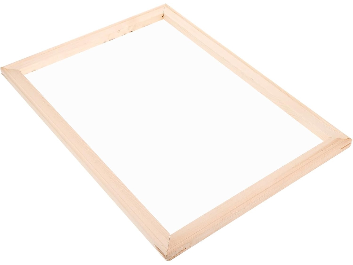 Marco Fotos Madera 30x40 Pintura Diy Vacío Natural Práctico Decoración Paredes Hogar Oficina Soporte Lienzo Cm