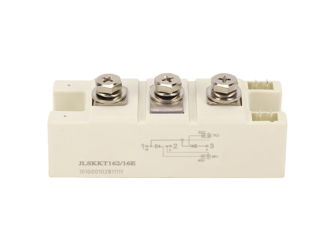 Módulo rectificador de potencia 162a 1600v 3 terminales, tiristor aislado, placa de conversión de canal blanco