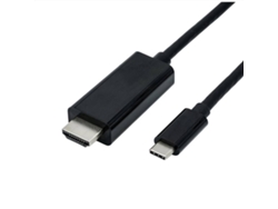 Cable ROLINE (USB-C y HDMI - 3m - Negro)