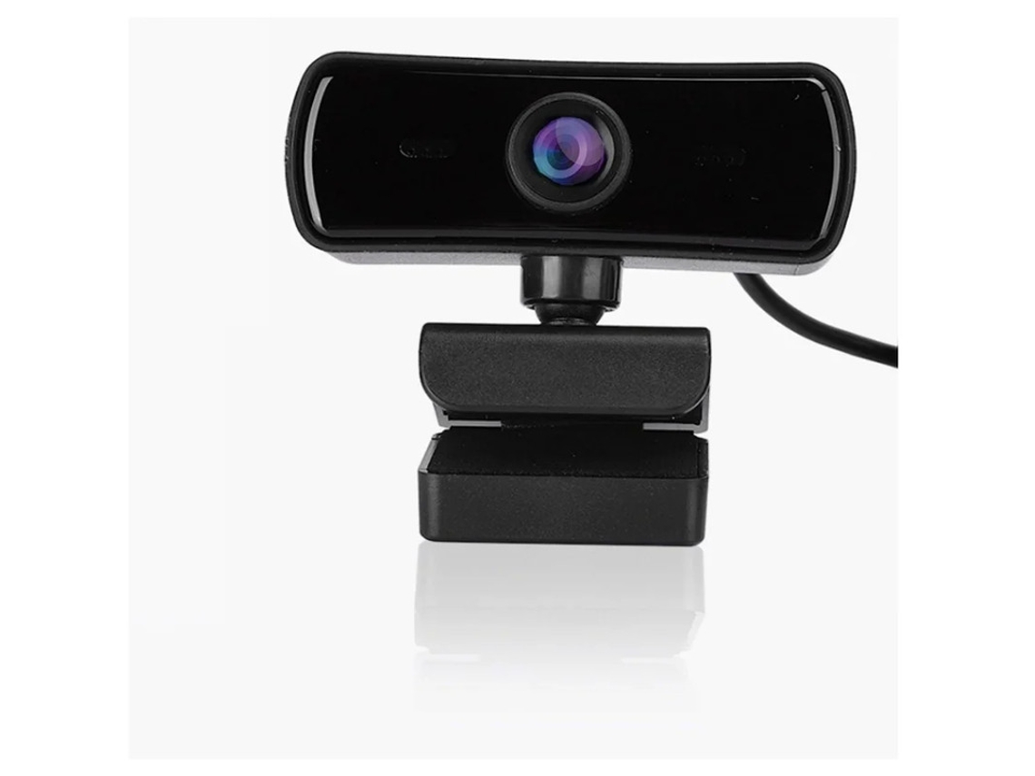 Cámara web comercial HD USB con rotación de 360 grados y micrófono, enfoque automático, para enseñanza en red, color negro, Yizhood
