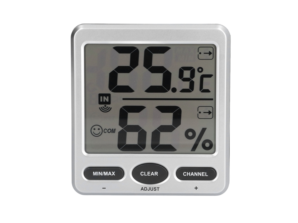 Termómetro Higrómetro Digital Inalámbrico Para Medir La Temperatura Y La Humedad, Tanto En Interiores Como En Exteriores, Ideal Para Dormitorios Y Bebés, Tsws07c1