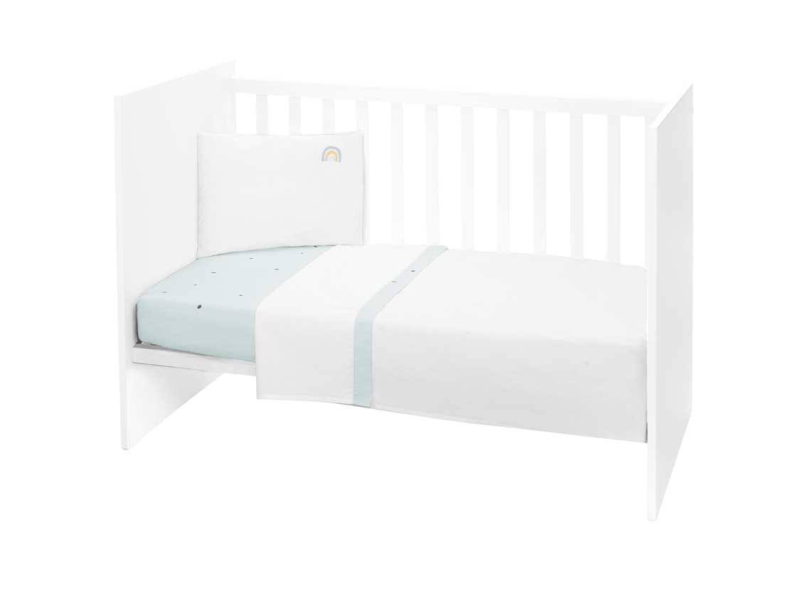 Juego de cama de 3 piezas Stripey Friends Kikkaboo, estilo UE 60/120