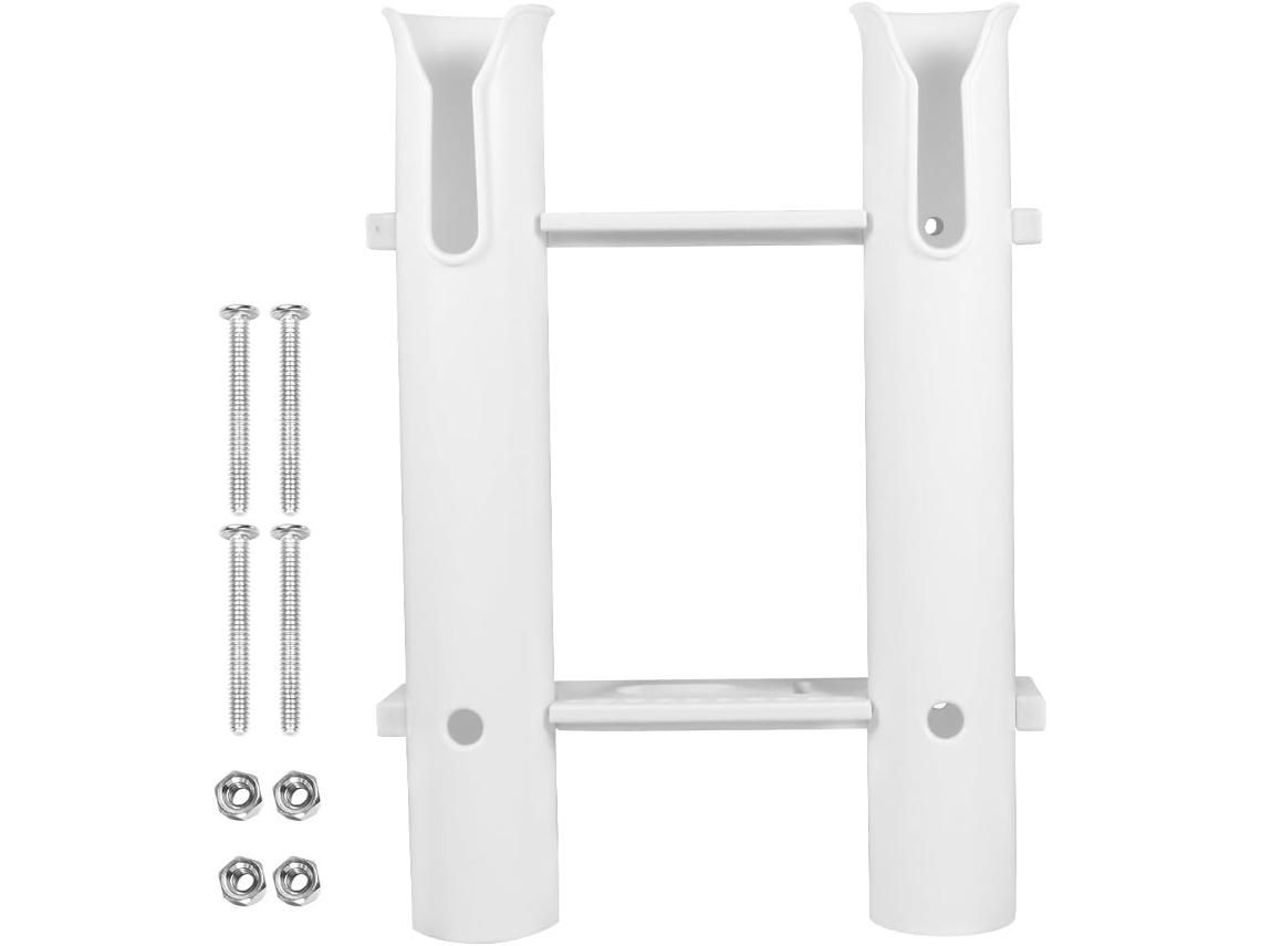 Soporte De Pared Para Cañas De Pescar Para Barco, Montaje Directo En Superficie, Doble Tubo, Accesorio Para Kayak