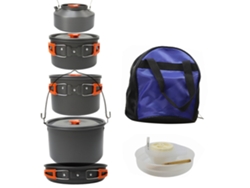 Juego de utensilios de cocina para acampar para 5-8 personas