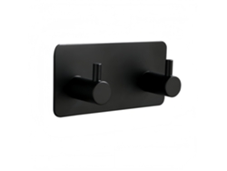 Gancho Adhesivo Negro Mate Sin Clavos, Resistente Al Agua. Ideal Para Abrigos, Albornoz Y Esponja De Baño, Válido Para Baño, Cocina Y Puerta.