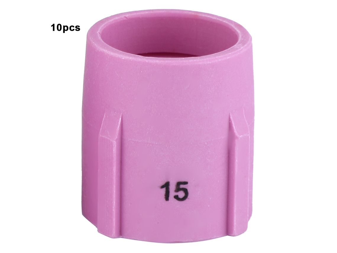 10 Piezas Boquilla Cerámica Gas Lens 53n89 Para Torcha De Soldadura Tig (53n87, 53n88 Compatibles)
