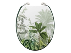 Tapa WC Vagabonde Estampado Vegetal 45cm Aucune Verde