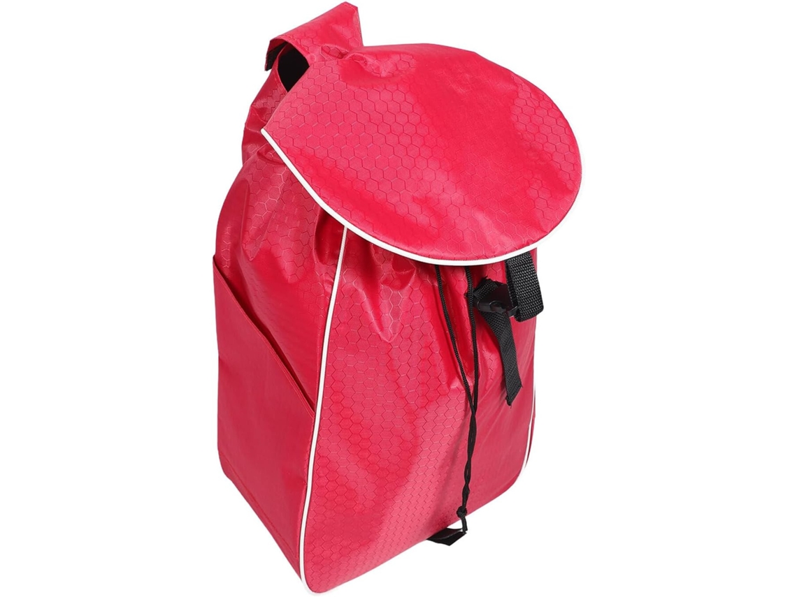 Bolsa De Compras Con Ruedas Ciieeo Roja Reforzada De Tela Oxford, Paquete De Fútbol