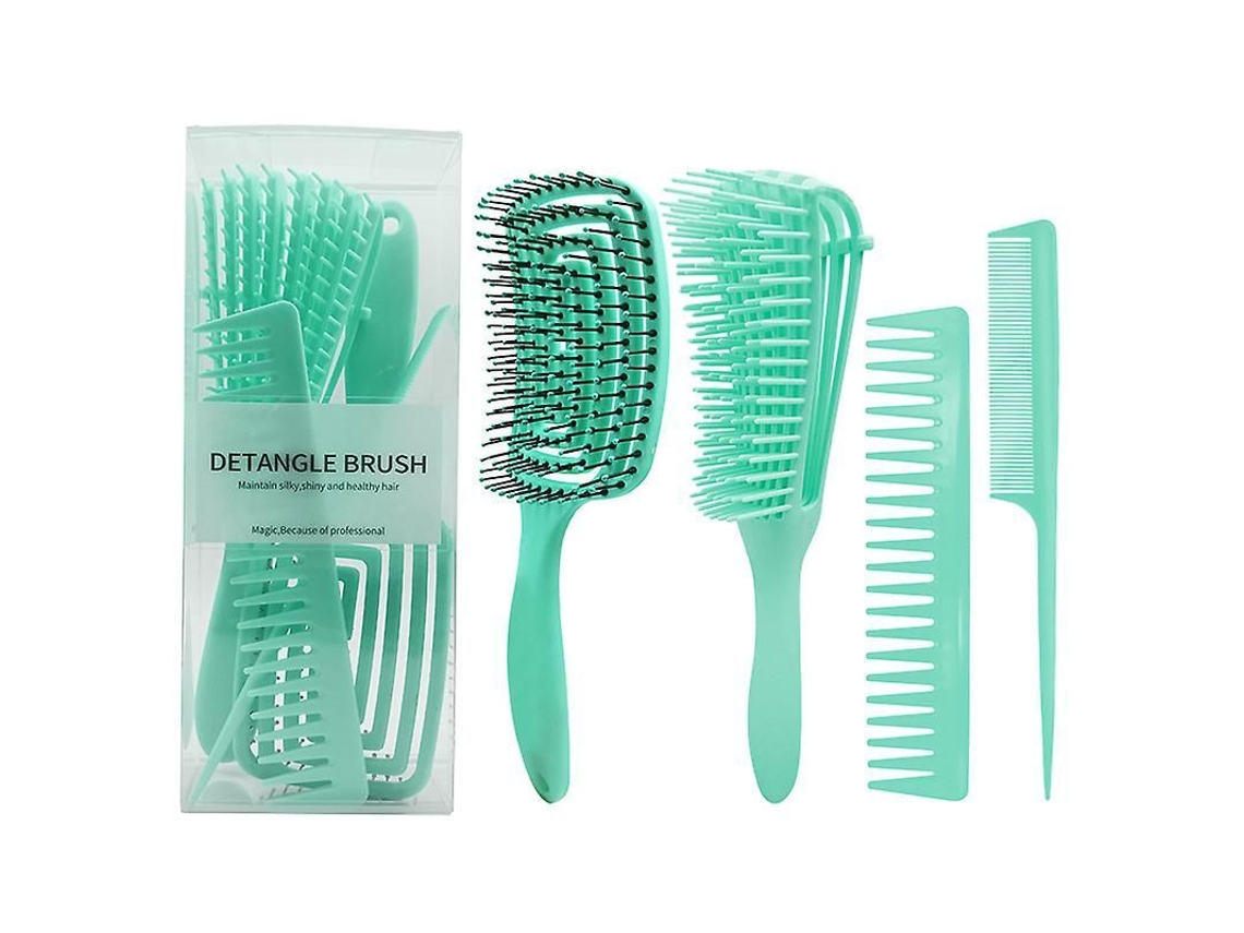 Juego De 4 Peines Profesionales Para Peinar El Cabello: Peines Desenredantes Y De Masaje.