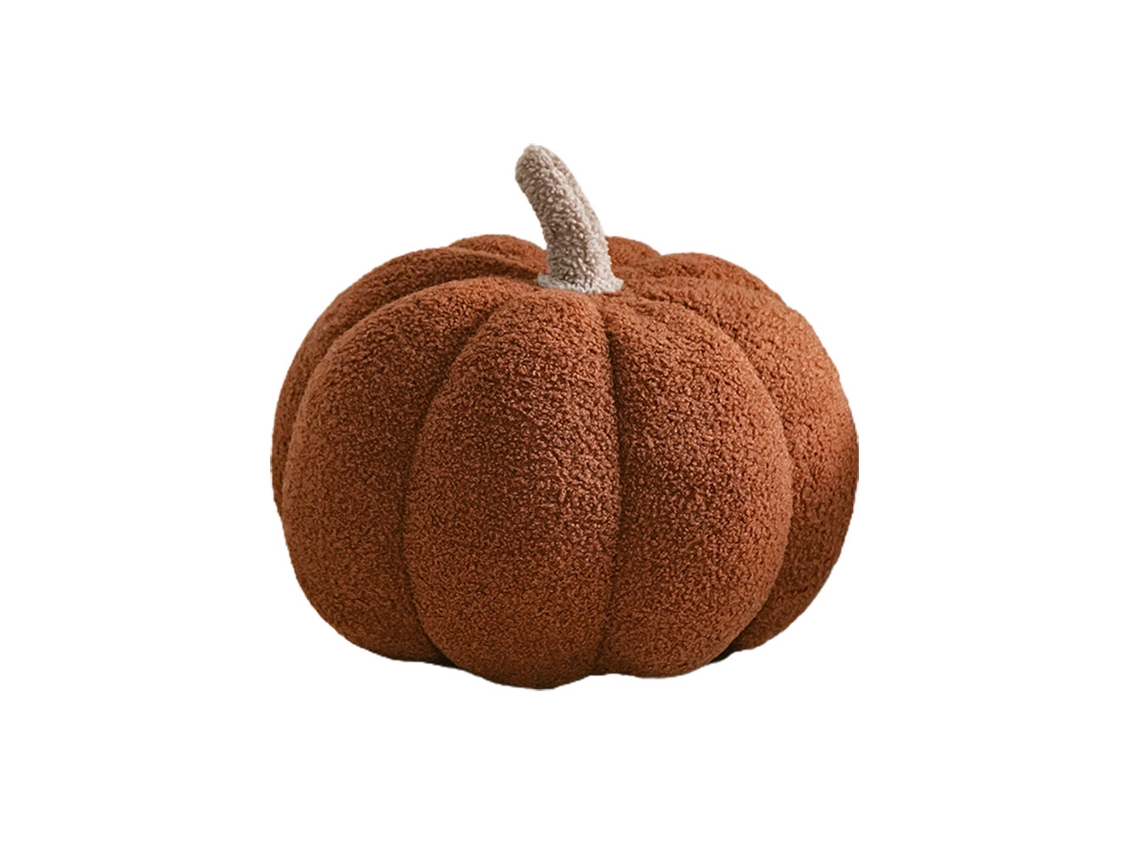 Calabaza de peluche artificial decorativa para otoño, Halloween y Acción de Gracias