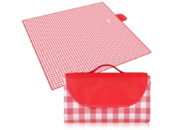 (rojo) Manta De Picnic Impermeable, 200x200cm, Con Asa Y Plegable