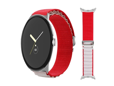 Correa Loop Alpine para Google Pixel Watch Rojo y Blanco