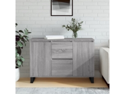 Aparador De Madera De Ingeniería Gris Sonoma 104x35x70 Cm