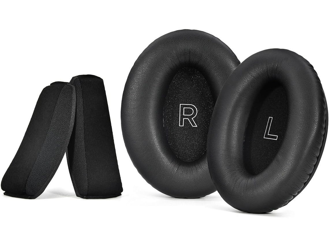 Almohadillas De Cuero Proteico Para Auriculares De Aviación - Piezas De Repuesto