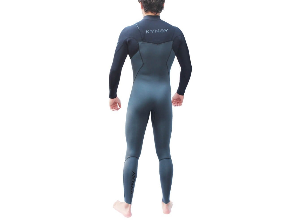 Fato Neoprene Manga Comprida Zip Tórax Surf Ultra Stretch Warma Preto Stkynay