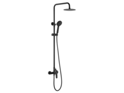 Columna de ducha extensible monomando con rociador redondo Color Negro Mate MICE COLLECTION