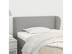 Cabecero De Tela Gris Claro 103x23x78/88 Cm
