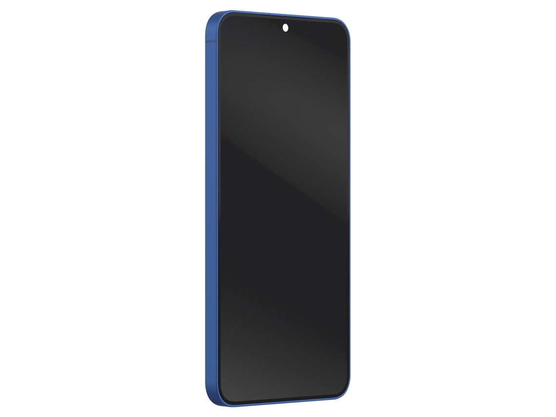 Pantalla Full AMOLED de Samsung para el paquete de servicio del Galaxy S25 Plus con chasis azul noche.