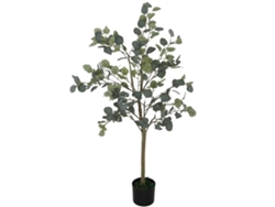 Planta Artificial Decorativa De 150 Cm Eucaliptus Sintético Con 230 Hojas En Maceta Para Interior Verde