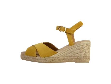 Sandalias de Tacón de Mujer GEOX Gelsa Piel Amarillo (39)