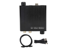 Convertidor De Audio Digital A Analógico (dac) De 192 Khz Con Control De Volumen Y Graves Y Múltiples Conexiones.