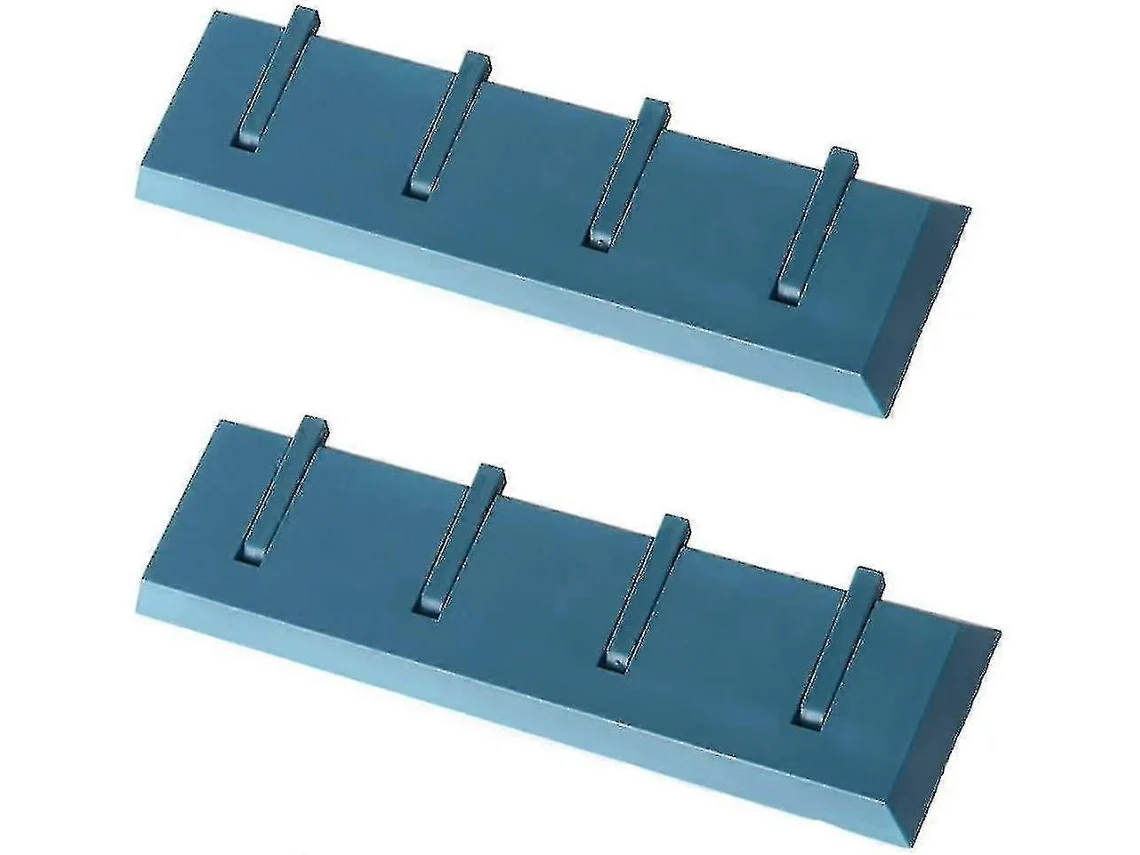 Ganchos de baño, toallero, perchero, gancho de plástico azul Gusshious