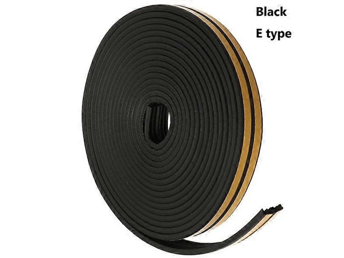 Tira De Sellado Para Ventanas Y Puertas 5/10m Aislante Contra Viento Ruido Polvo Insectos Instalación Fácil Epdm 10m-e Rojo-rosado Y Negro