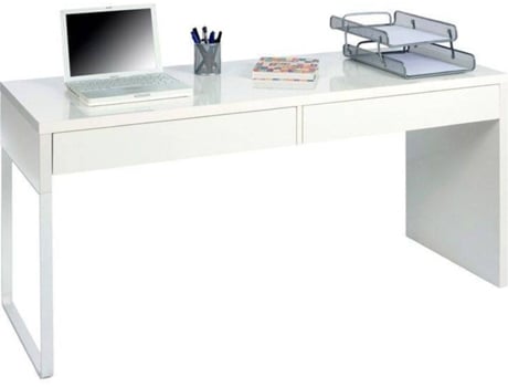 Escritorio HABITDESIGN Touch (Blanco Artik - Melamina - 138 x 75 x 50 cm)