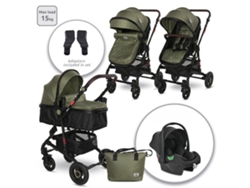 Carrito de bebé trío convertible ALBA PREMIUM de LORELLI Loden green