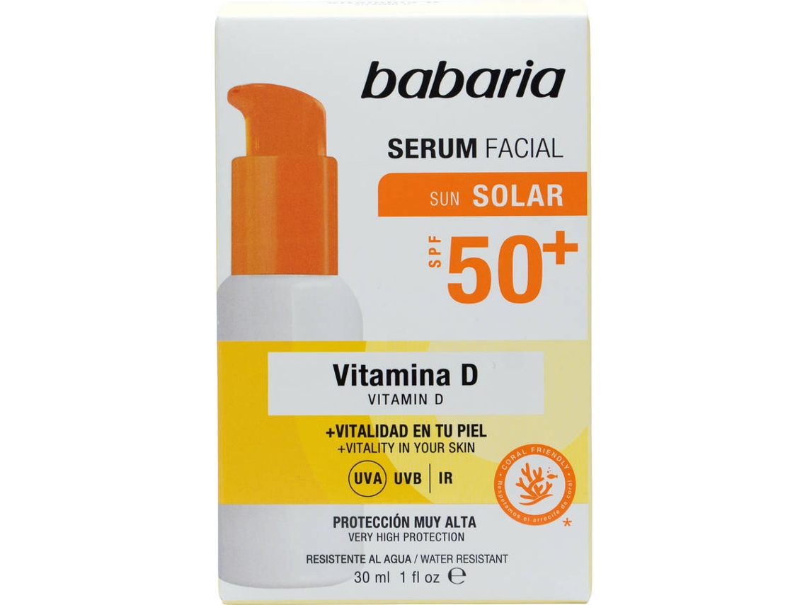 Sérum Facial BABARIA Vitamina D FPS 50+ (30 ml)
