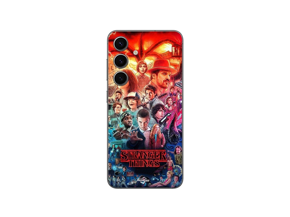 Funda Stranger Things Série para Samsung MANIACASE Negro