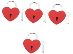 Candado Candado Seguridad 4 Piezas Amor Joyeros Maleta