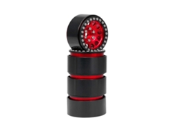 4 Llantas Metálicas Beadlock De 1.9 Pulgadas Para Coches Rc A Escala 1/10 Traxxas Hsp Redcat Axial Scx10 D90 Hpi