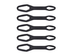 Chave De Duas Pontas Auto Aperta 5 Peças 8mm A 22mm Aço Liga 160mm Ferramenta Universal Preta