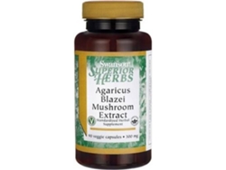 Complemento Alimentar SWANSON Extrato De Cogumelo Agaricus Blazei (90 cápsulas vegetais)