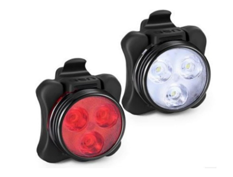 Luces LED para bicicleta recargables por USB súper brillantes, luces delanteras y traseras para bicicleta de montaña impermeables IPX4 (negro) CHRO...