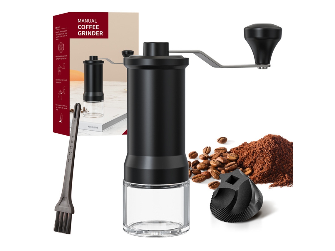 Molinillo de café, molinillo de café de cerámica, molinillo manual de molienda fina/gruesa ajustable Chrui