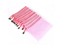 Bolsas De Plástico Con Cremallera A5 Para Almacenamiento De Documentos Y Archivos Carpeta Protectora Rojo