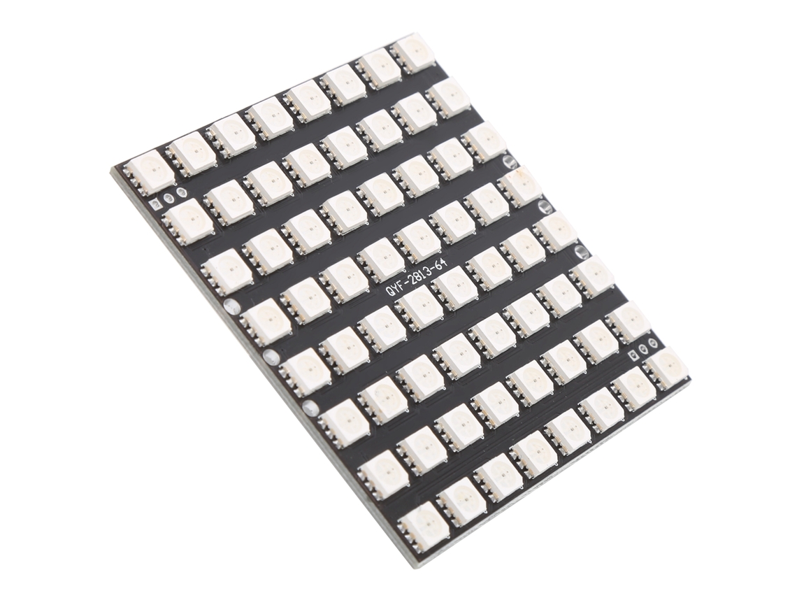 Placa de desarrollo LED RGB de 64 dígitos 2026as 5050 Ws2812 con controlador integrado de 5 V de alta luminosidad