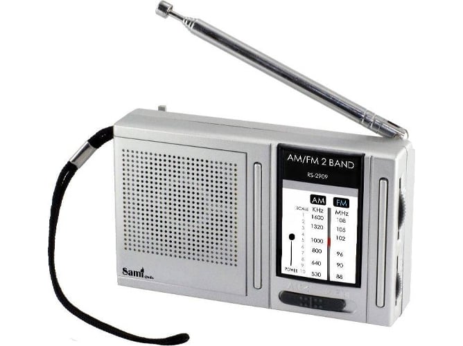 Radio Portátil con Auriculares SAMI RS2909 (Analógico - AM/FM - Pilas)