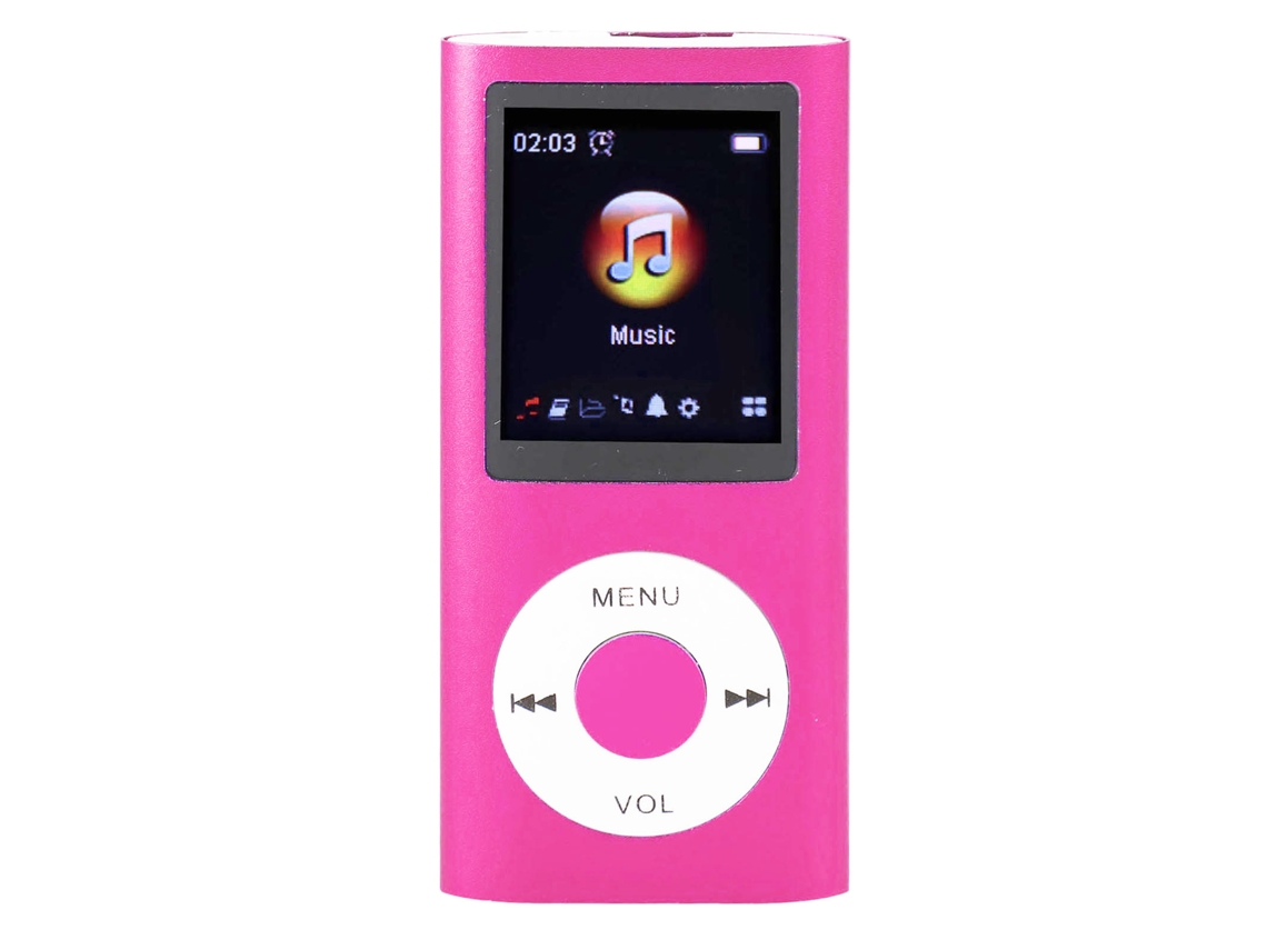 Reproductor De Música Mp3 Pantalla Tft De 1.8 Pulgadas Sonido Hifi 7 Modos 8g Usb Recargable Rosa